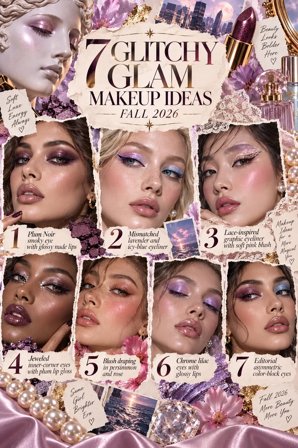 7 Glitchy Glam Makeup Ideas for Fall 2026 (Recreate Every Look)