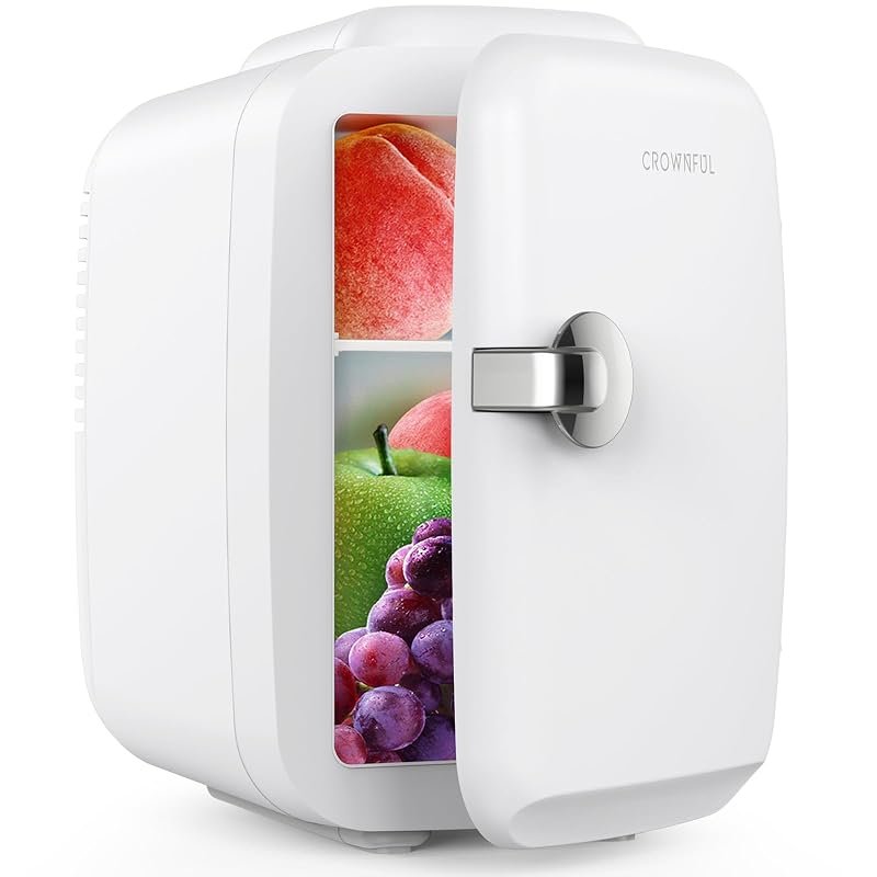 4L Glass-Door Mini Fridge