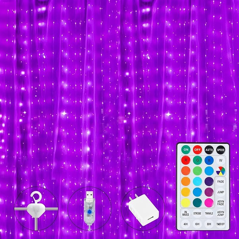 Curtain Fairy Lights, 250 LED