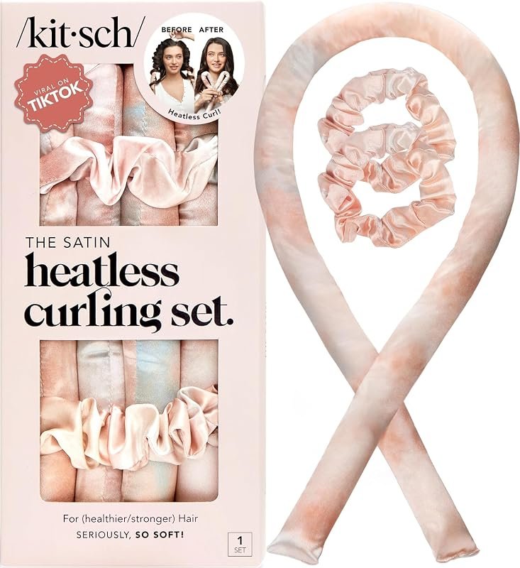 Satin Heatless Curling Set